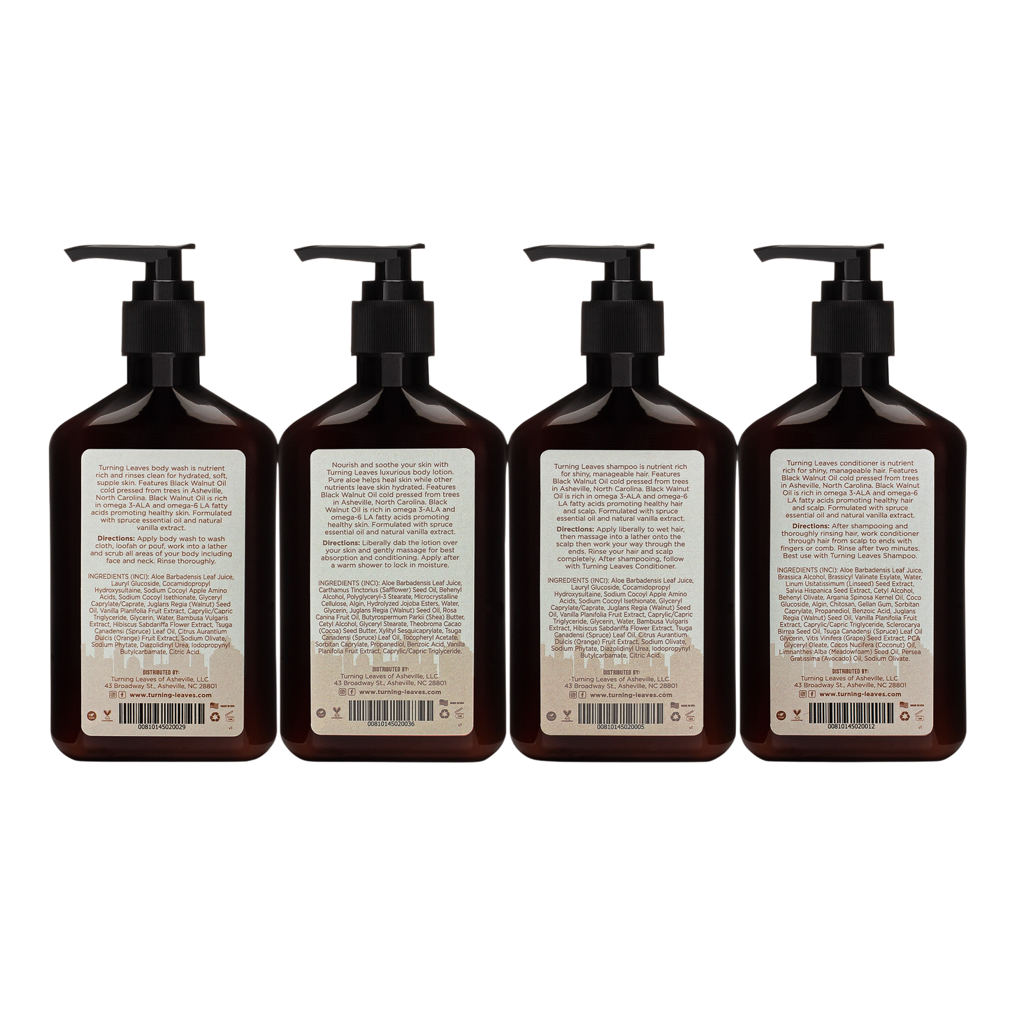 Turning Leaves Asheville Collection : Complete Set of all Four Products